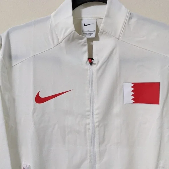 Men's Nike Bahrain International Team Pro Elite Jacket White CI6367-100 Size M - Picture 3 of 9